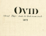 1873 Map of Ovid Clinton County Michigan