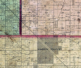 1874 Map of Lake County Indiana