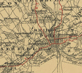 1888 Map of Fairfield County Connecticut