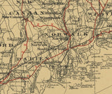 1888 Map of Fairfield County Connecticut