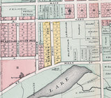 1893 Map of Northville Wayne County Michigan