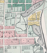 1893 Map of Northville Wayne County Michigan