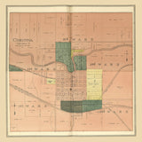 1895 Map of Corunna Shiawassee County Michigan