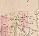 1895 Map of Manchester Washtenaw County Michigan