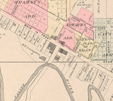 1895 Map of Milan Washtenaw County Michigan