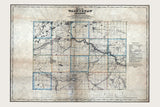 1844 Map of Washtenaw County Michigan