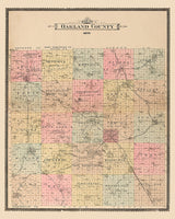 1896 Map of Oakland County Michigan