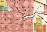 1899 Map of Fenton Genesee County Michigan