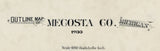 1900 Map of Mecosta County Michigan