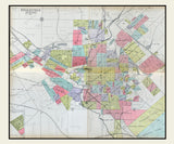 1901 Map of Belleville St Clair County Illinois