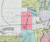 1901 Map of Belleville St Clair County Illinois