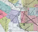 1901 Map of Belleville St Clair County Illinois