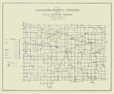 1909 Map of LaGrange County Indiana