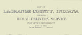 1909 Map of LaGrange County Indiana