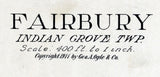 1911 Map of Fairbury Livingston County Illinois