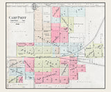 1901 Map of Camp Point Adams County Illinois