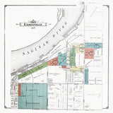 1916 Map of Essexville Bay County Michigan