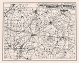1874 Map of Greene County Ohio