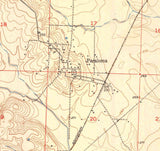 1951 Topo Map of Ben Lomond Arkansas Paraloma Brownstown