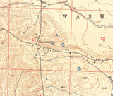 1951 Topo Map of Ben Lomond Arkansas Paraloma Brownstown