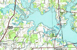 1991 Map of Lake Fork Reservoir Texas