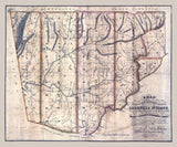 1831 Map of Cherokee Indian Lands in Georgia