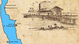 Map of the Saint Johns River to Palatka Florida