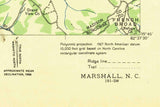 1936 Topo Map of Marshall North Carolina