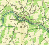 1936 Topo Map of Marshall North Carolina