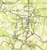 1936 Topo Map of Weaverville North Carolina