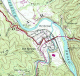 1991 Topo Map of Hot Springs North Carolina
