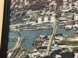 1920s Aerial Panorama of Saint Augustine Florida Colorized Framed