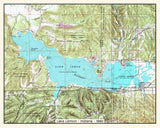 1980 Map of Lake Lemon Indiana