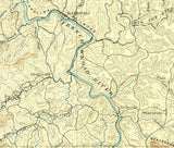 1894 Topo Map of Ashville North Carolina Quadrangle