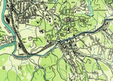 1936 Map of Asheville North Carolina French Broad River