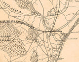 1864 Map of Approaches to Wilmington North Carolina