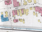 1924 Town Map of Marshall Madison County North Carolina