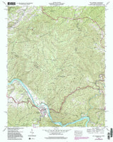 1991 Topo Map of Hot Springs North Carolina