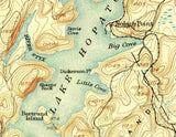 1894 Map of Lake Hopatcong New Jersey