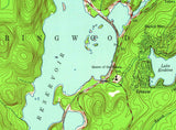 1962 Map of Wanaque Reservoir New Jersey