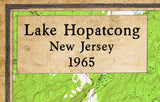 1965 Map of Lake Hopatcong New Jersey