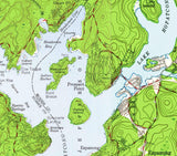 1965 Map of Lake Hopatcong New Jersey