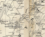 1860 Map of Sandyston Township Sussex County New Jersey