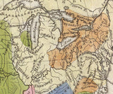 1836 Map of Indian Tribes of North America by Albert Gallatin