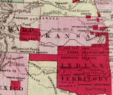 1868 Map of Indian Tribes in the United States