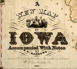 1845 Map of Iowa