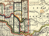 1889 Map of Oklahoma Indian Territory