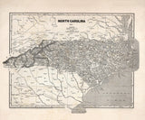 1843 Map of North Carolina