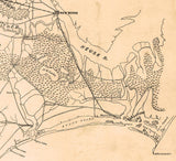 1864 Map of Approaches to Wilmington North Carolina