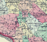 1875 Map of Lancaster County Pennsylvania
